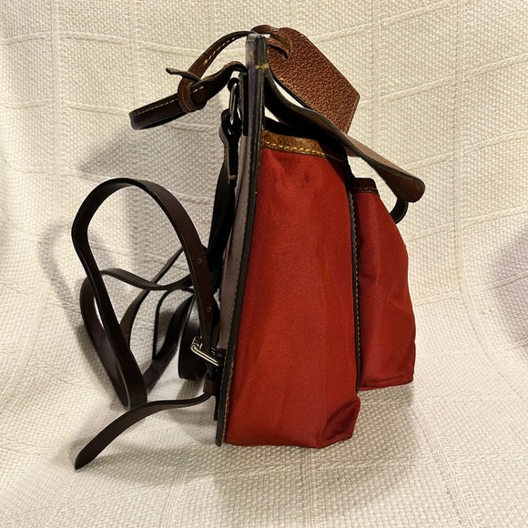 DOONEY & BOURKE Burnt Orange and Leather Women’s Backpack - Picture 3 of 11